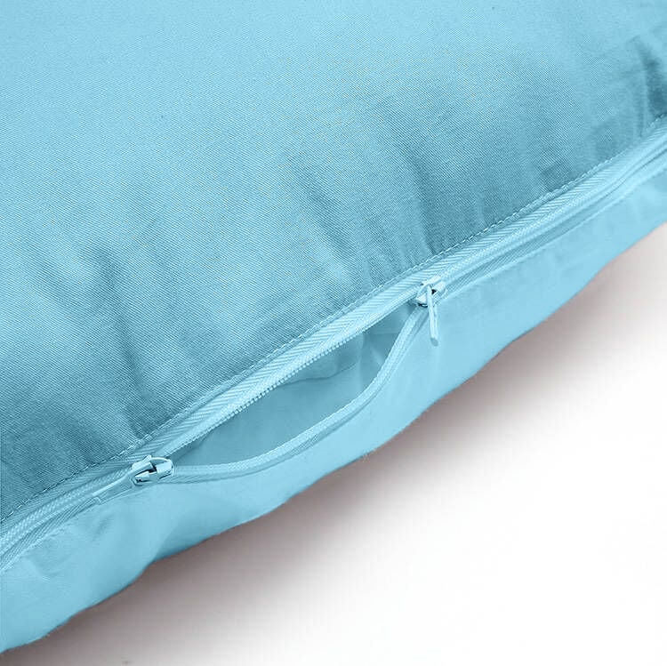 כרית הריון Premium 100% כותנה – תכלת בהיר