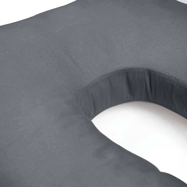כרית הריון Premium 100% כותנה – אפור כהה
