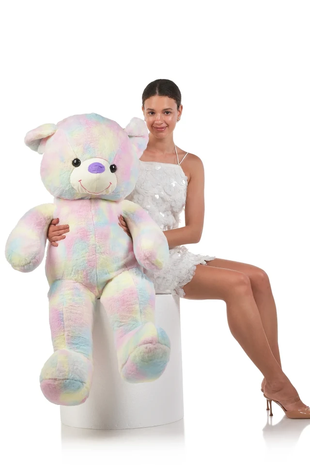 דובי ענק – דגם Rainbow 130 ס״מ — צבעוני · 1.3 מטר