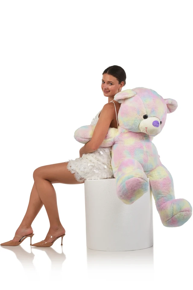 דובי ענק – דגם Rainbow 130 ס״מ — צבעוני · 1.3 מטר